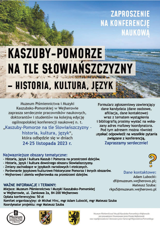 Zdjęcie do newsa Zaproszenie do udziału w konferencji naukowej „Kaszuby-Pomorze na tle Słowiańszczyzny – historia, kultura, język”