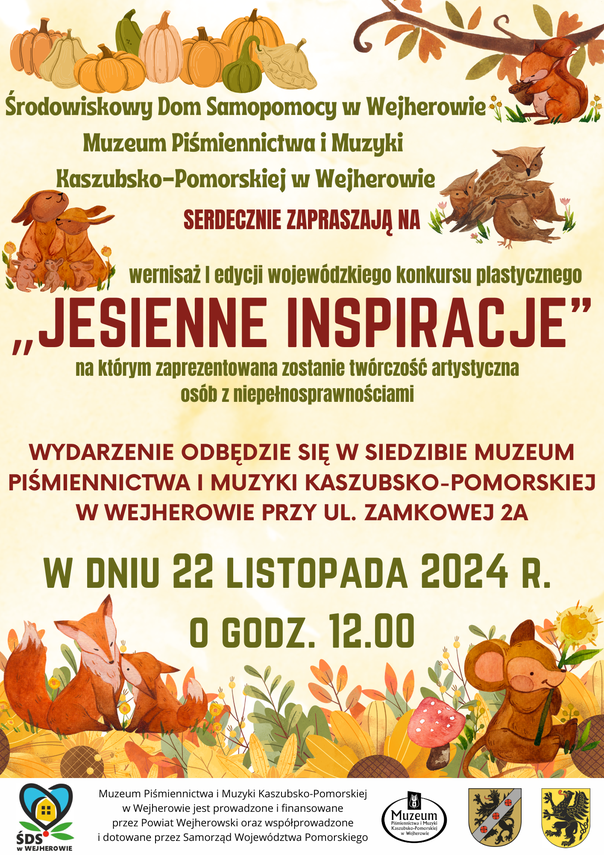 Zdjęcie do newsa Jesienne inspiracje. Wernisaż sztuki bez barier