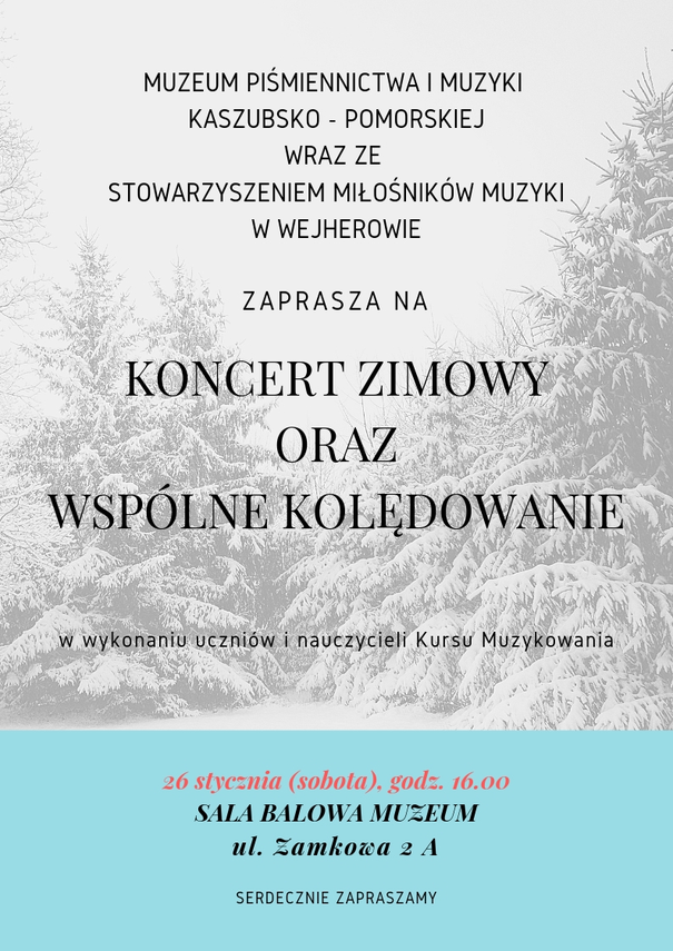 Zdjęcie do newsa Koncert kolęd w muzeum. Zapraszamy