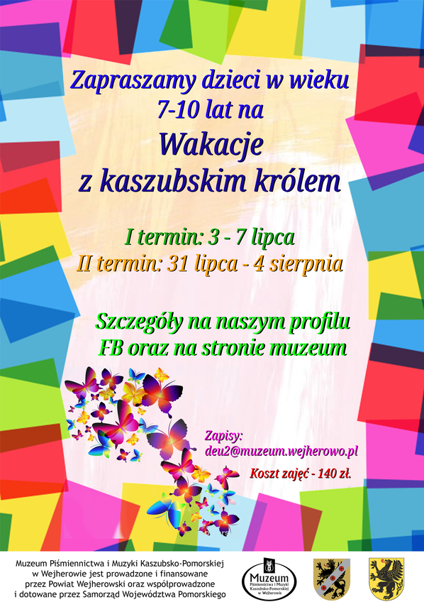 Zdjęcie do newsa Wakacyjne zajęcia w Muzeum. Zapraszamy